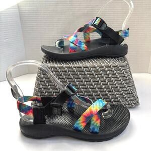 Chaco Z/1 Wide Strap Sandals Size 6 Tie Dye